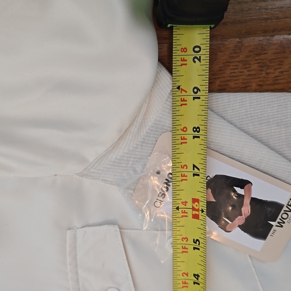 CISONO WOVENS BRAND WOMEN'S FRONT BUTTON IVORY BLOUSE SIZE LARGE - Picture 11 of 14